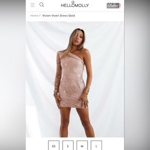 Hello Molly dress size small worn once . Brand new condition!